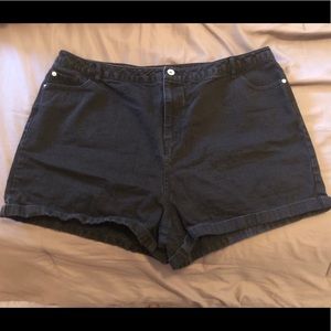 Misguided Plus Size High Waist Shorts